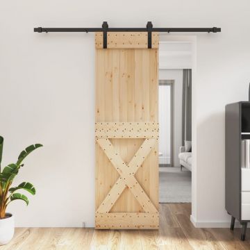 Gossi usa glisanta cu set de feronerie 70x210 cm, lemn masiv de pin