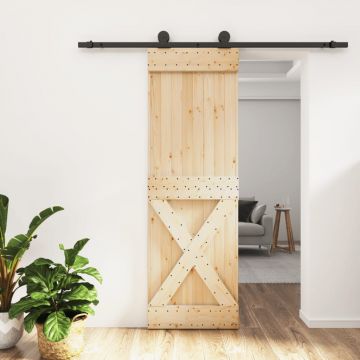 Gossi usa glisanta cu set de feronerie 70x210 cm, lemn masiv de pin
