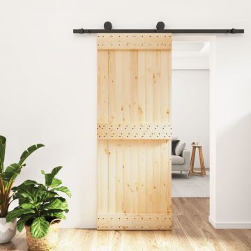 Gossi usa glisanta cu set de feronerie 80x210 cm, lemn masiv de pin