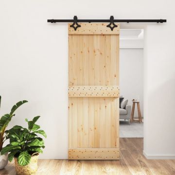 Gossi usa glisanta cu set de feronerie 80x210 cm, lemn masiv de pin