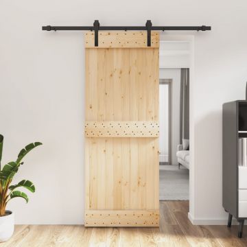 Gossi usa glisanta cu set de feronerie 80x210 cm, lemn masiv de pin
