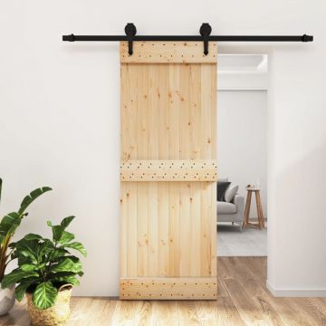 Gossi usa glisanta cu set de feronerie 80x210 cm, lemn masiv de pin