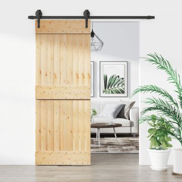 Gossi usa glisanta cu set de feronerie 80x210 cm, lemn masiv de pin