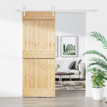 Gossi usa glisanta cu set de feronerie 80x210 cm, lemn masiv de pin