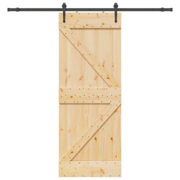 Gossi usa glisanta cu set de feronerie 80x210 cm, lemn masiv de pin