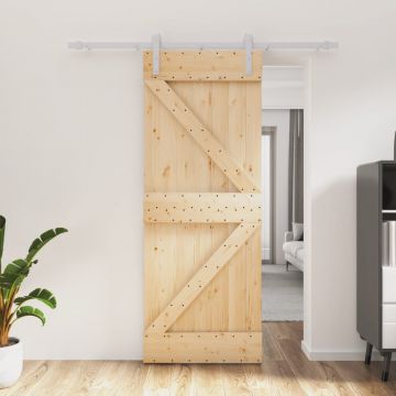 Gossi usa glisanta cu set de feronerie 80x210 cm, lemn masiv de pin