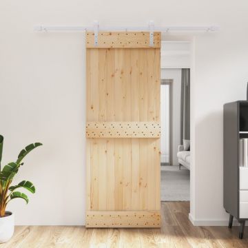 Gossi usa glisanta cu set de feronerie 80x210 cm, lemn masiv de pin