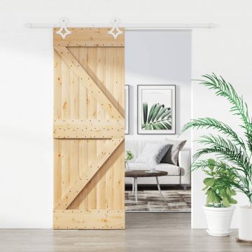 Gossi usa glisanta cu set de feronerie 80x210 cm, lemn masiv de pin