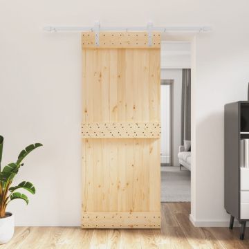 Gossi usa glisanta cu set de feronerie 85x210 cm, lemn masiv de pin