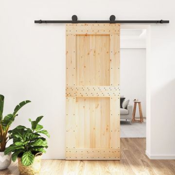 Gossi usa glisanta cu set de feronerie 85x210 cm, lemn masiv de pin
