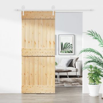 Gossi usa glisanta cu set de feronerie 85x210 cm, lemn masiv de pin