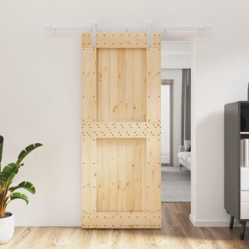 Gossi usa glisanta cu set de feronerie 85x210 cm, lemn masiv de pin