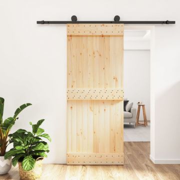 Gossi usa glisanta cu set de feronerie 85x210 cm, lemn masiv de pin
