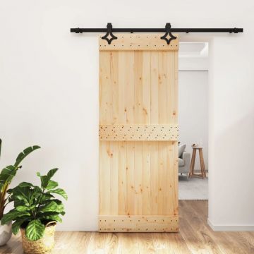 Gossi usa glisanta cu set de feronerie 85x210 cm, lemn masiv de pin