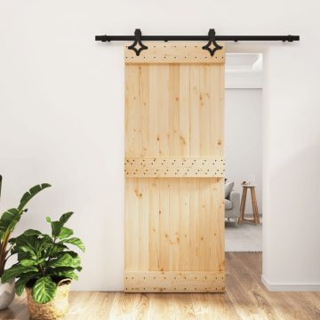 Gossi usa glisanta cu set de feronerie 85x210 cm, lemn masiv de pin