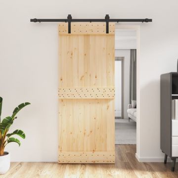 Gossi usa glisanta cu set de feronerie 85x210 cm, lemn masiv de pin