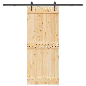 Gossi usa glisanta cu set de feronerie 85x210 cm, lemn masiv de pin