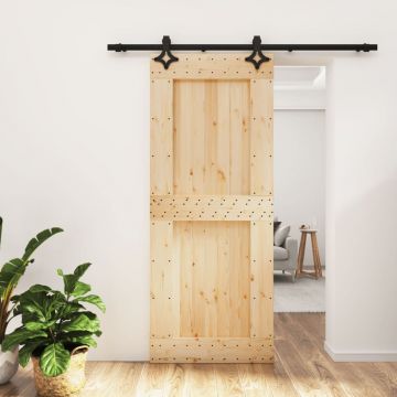 Gossi usa glisanta cu set de feronerie 85x210 cm, lemn masiv de pin