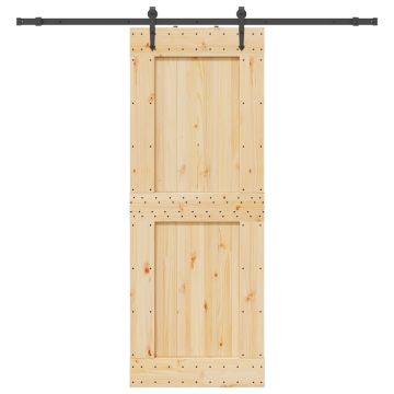 Gossi usa glisanta cu set de feronerie 85x210 cm, lemn masiv de pin