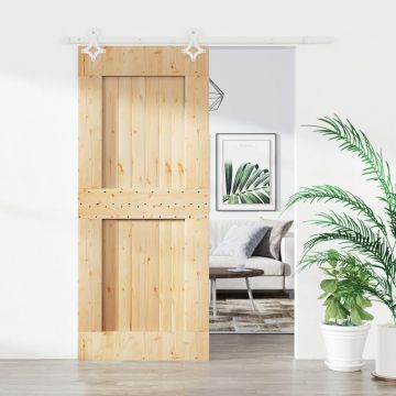 Gossi usa glisanta cu set de feronerie 85x210 cm, lemn masiv de pin