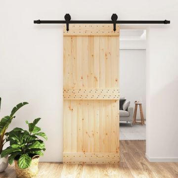 Gossi usa glisanta cu set de feronerie 85x210 cm, lemn masiv de pin