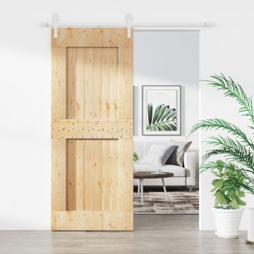Gossi usa glisanta cu set de feronerie 85x210 cm, lemn masiv de pin