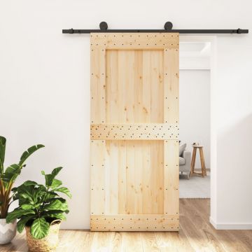 Gossi usa glisanta cu set de feronerie 95x210 cm, lemn masiv de pin