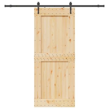Gossi usa glisanta cu set de feronerie 95x210 cm, lemn masiv de pin