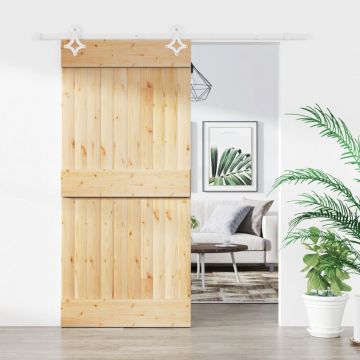 Gossi usa glisanta cu set de feronerie 95x210 cm, lemn masiv de pin