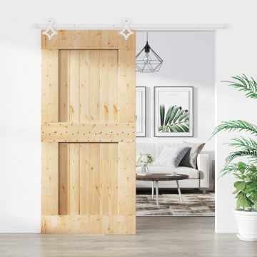 Gossi usa glisanta cu set de feronerie 95x210 cm, lemn masiv de pin