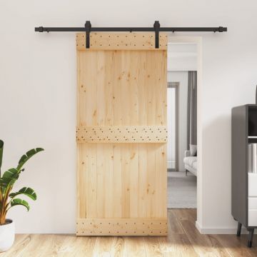 Gossi usa glisanta cu set de feronerie 95x210 cm, lemn masiv de pin