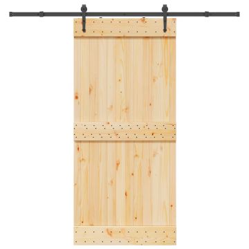Gossi usa glisanta cu set de feronerie 95x210 cm, lemn masiv de pin