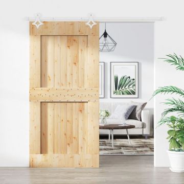 Gossi usa glisanta cu set feronerie, 100x210 cm, lemn masiv de pin