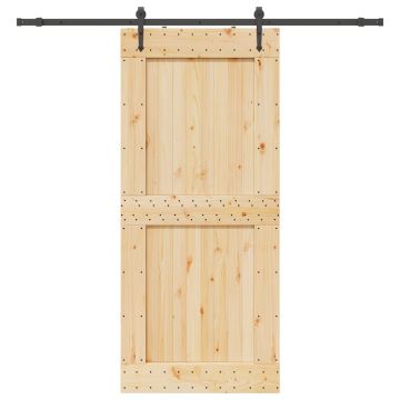 Gossi usa glisanta cu set feronerie, 100x210 cm, lemn masiv de pin