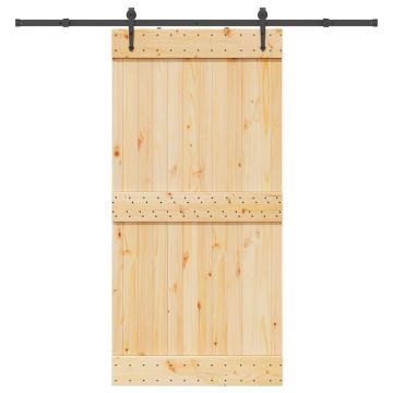 Gossi usa glisanta cu set feronerie, 100x210 cm, lemn masiv de pin