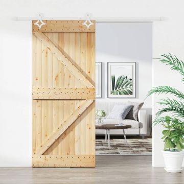 Gossi usa glisanta cu set feronerie, 100x210 cm, lemn masiv de pin