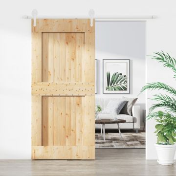 Gossi usa glisanta cu set feronerie, 100x210 cm, lemn masiv de pin