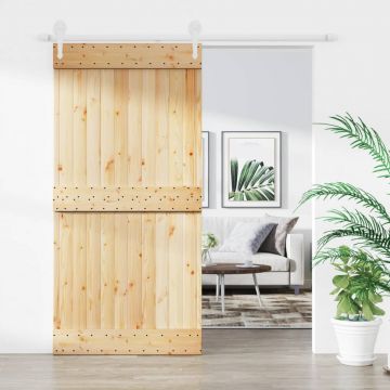 Gossi usa glisanta cu set feronerie, 100x210 cm, lemn masiv de pin