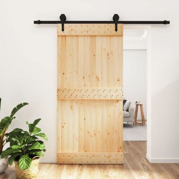 Gossi usa glisanta cu set feronerie, 100x210 cm, lemn masiv de pin