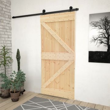 Gossi usa glisanta cu set feronerie 100x210 cm, lemn masiv de pin
