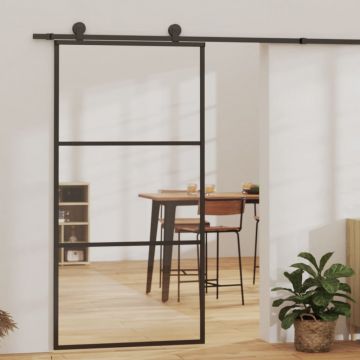 Gossi usa glisanta cu set feronerie, 102x205 cm, sticla esg/aluminiu