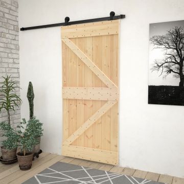 Gossi usa glisanta cu set feronerie, 80 x 210 cm, lemn masiv de pin