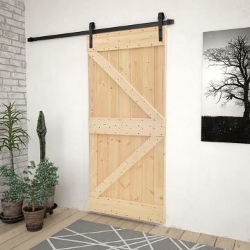 Gossi usa glisanta cu set feronerie, 80 x 210 cm, lemn masiv de pin