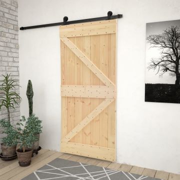 Gossi usa glisanta cu set feronerie, 90 x 210 cm, lemn masiv de pin