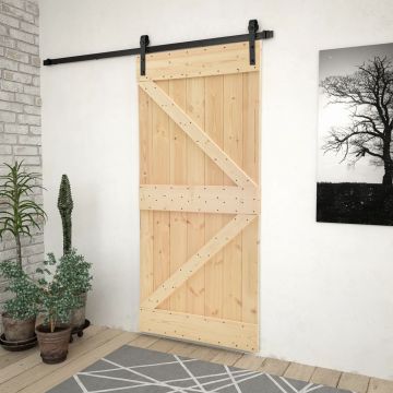 Gossi usa glisanta cu set feronerie, 90 x 210 cm, lemn masiv de pin