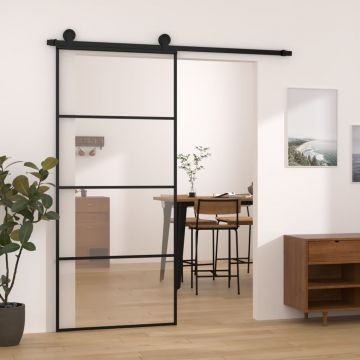 Gossi usa glisanta cu set feronerie, 90x205 cm, sticla esg/aluminiu