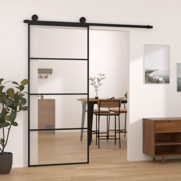 Gossi usa glisanta cu set feronerie, 90x205 cm, sticla esg/aluminiu
