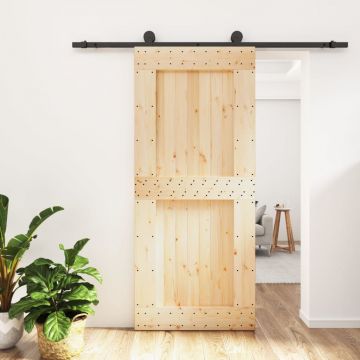 Gossi usa glisanta cu set feronerie, 90x210 cm, lemn masiv de pin