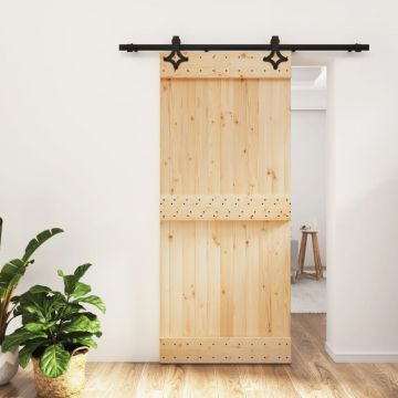Gossi usa glisanta cu set feronerie, 90x210 cm, lemn masiv de pin
