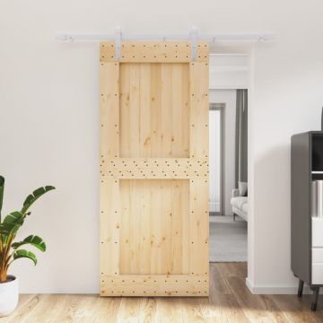 Gossi usa glisanta cu set feronerie, 90x210 cm, lemn masiv de pin
